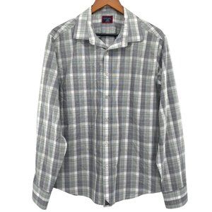Untuckit Collins Wrinkle Free Plaid Long Sleeve Button Up Shirt